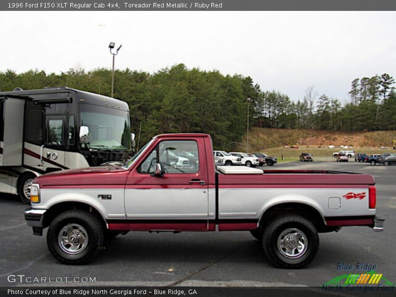  1996 F150 XLT Regular Cab 4x4 Toreador Red Metallic