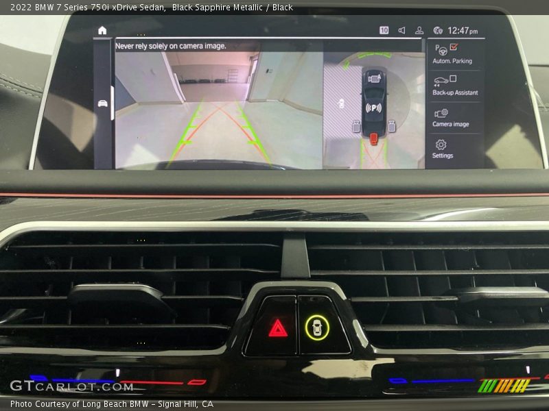 Black Sapphire Metallic / Black 2022 BMW 7 Series 750i xDrive Sedan