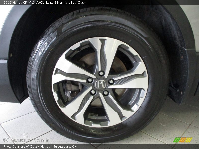 Lunar Silver Metallic / Gray 2019 Honda CR-V LX AWD