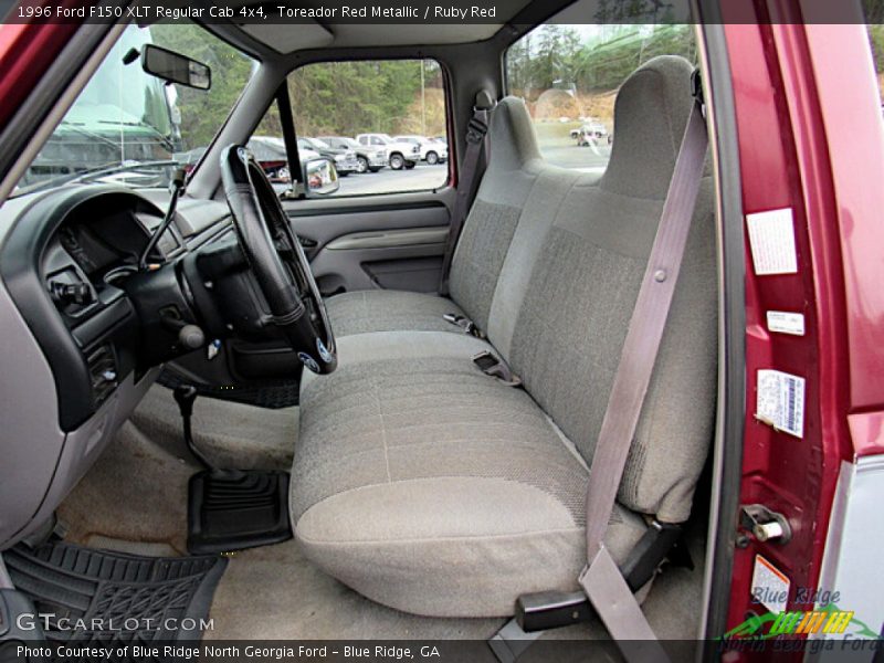  1996 F150 XLT Regular Cab 4x4 Ruby Red Interior
