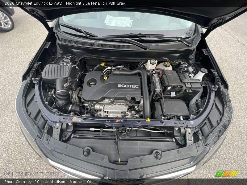 Midnight Blue Metallic / Ash Gray 2020 Chevrolet Equinox LS AWD
