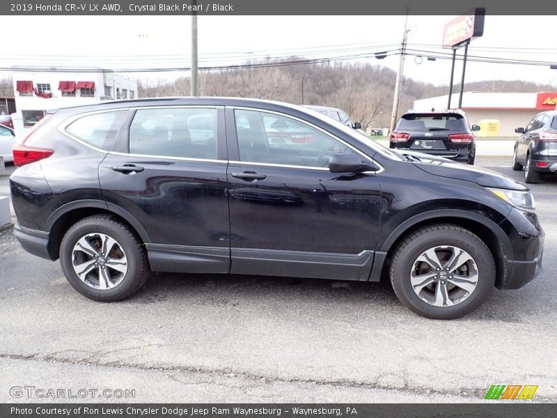 Crystal Black Pearl / Black 2019 Honda CR-V LX AWD