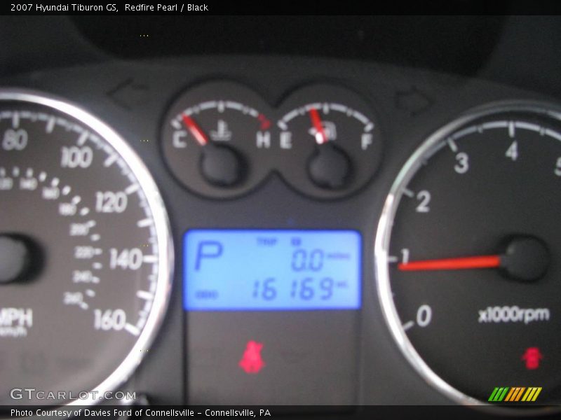Redfire Pearl / Black 2007 Hyundai Tiburon GS