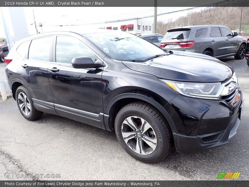 Crystal Black Pearl / Black 2019 Honda CR-V LX AWD