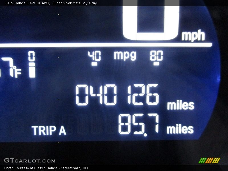 Lunar Silver Metallic / Gray 2019 Honda CR-V LX AWD