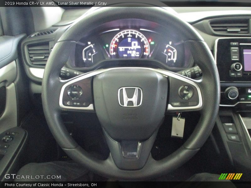 Lunar Silver Metallic / Gray 2019 Honda CR-V LX AWD
