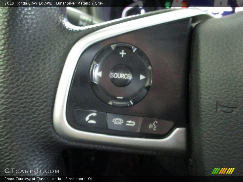 Lunar Silver Metallic / Gray 2019 Honda CR-V LX AWD