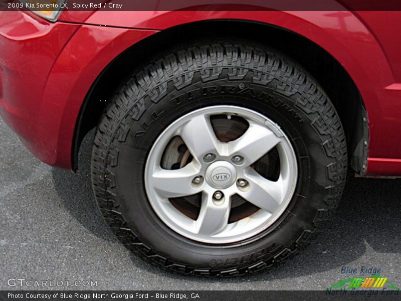 Spicy Red / Gray 2009 Kia Sorento LX