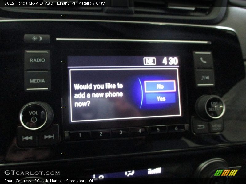 Lunar Silver Metallic / Gray 2019 Honda CR-V LX AWD