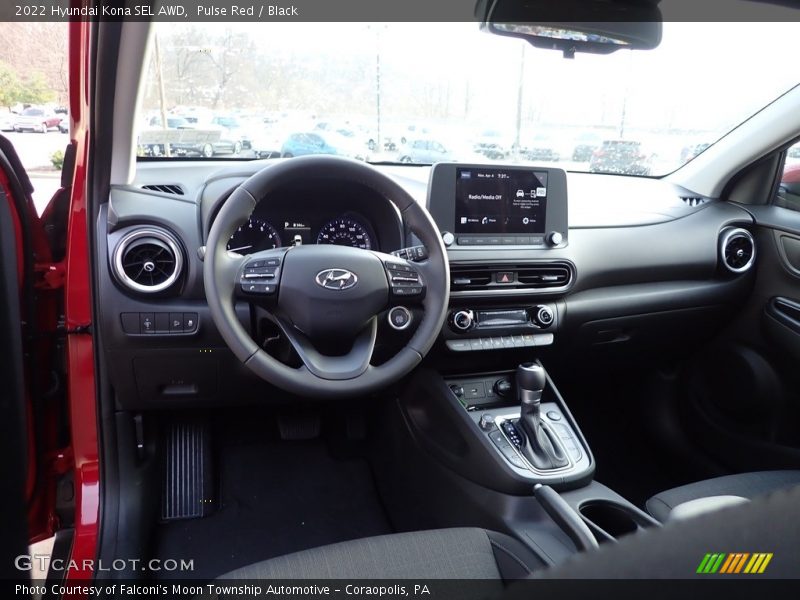 Pulse Red / Black 2022 Hyundai Kona SEL AWD