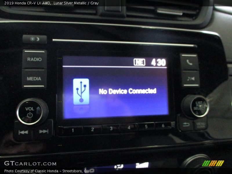 Lunar Silver Metallic / Gray 2019 Honda CR-V LX AWD
