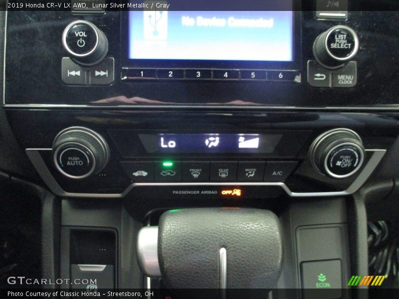 Lunar Silver Metallic / Gray 2019 Honda CR-V LX AWD