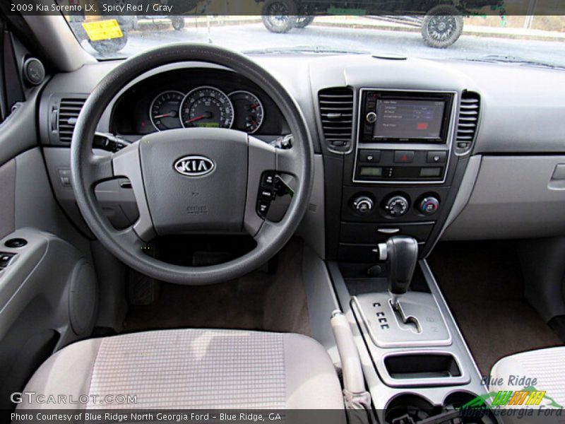 Spicy Red / Gray 2009 Kia Sorento LX