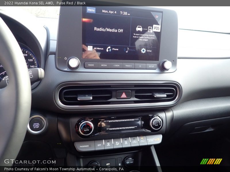 Pulse Red / Black 2022 Hyundai Kona SEL AWD