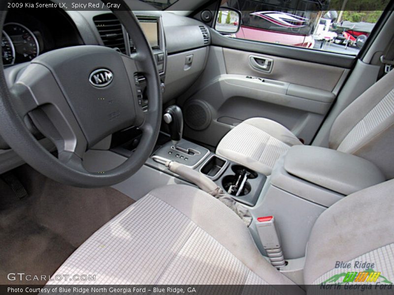 Spicy Red / Gray 2009 Kia Sorento LX