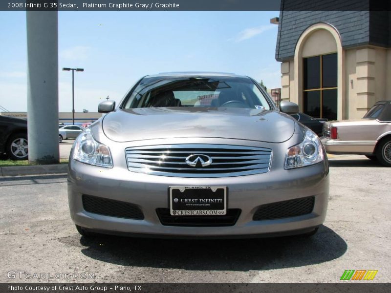 Platinum Graphite Gray / Graphite 2008 Infiniti G 35 Sedan