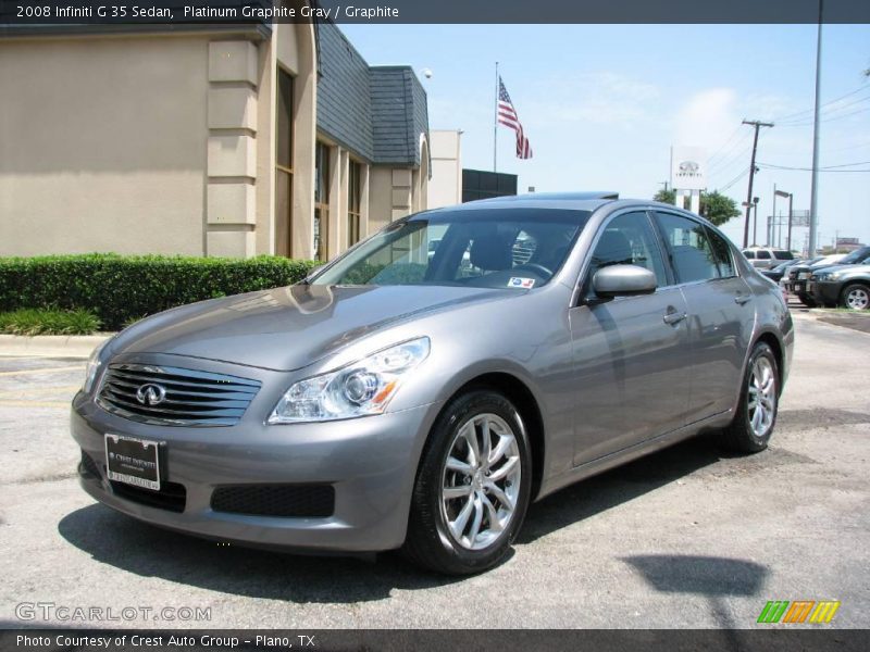 Platinum Graphite Gray / Graphite 2008 Infiniti G 35 Sedan