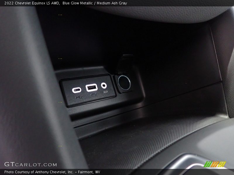 Blue Glow Metallic / Medium Ash Gray 2022 Chevrolet Equinox LS AWD