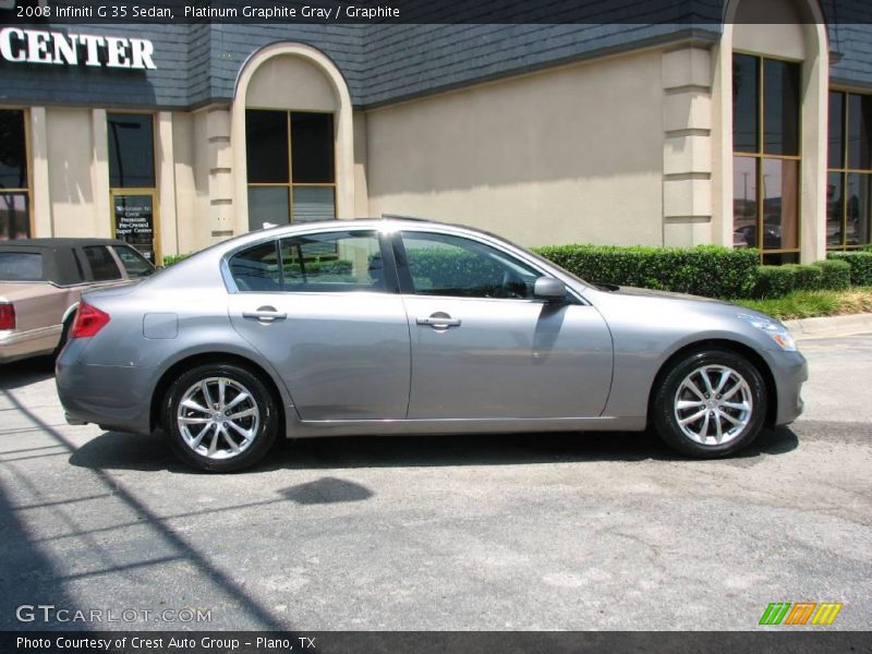 Platinum Graphite Gray / Graphite 2008 Infiniti G 35 Sedan