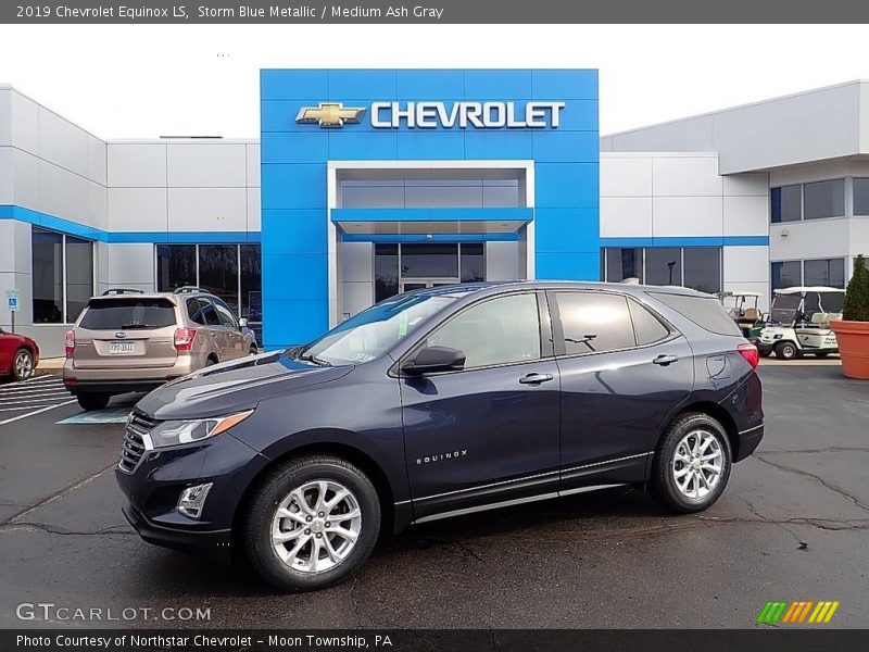 Storm Blue Metallic / Medium Ash Gray 2019 Chevrolet Equinox LS