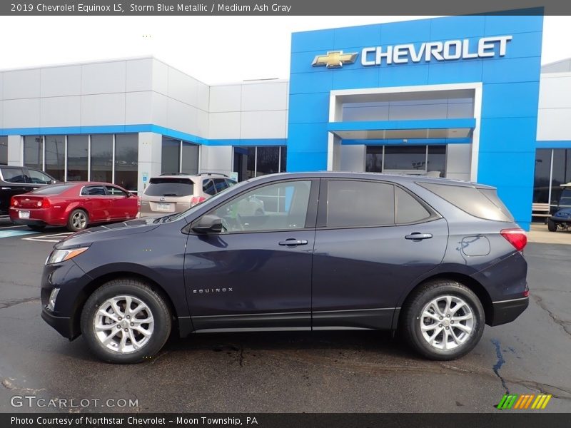 Storm Blue Metallic / Medium Ash Gray 2019 Chevrolet Equinox LS