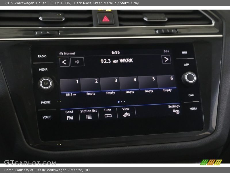 Dark Moss Green Metallic / Storm Gray 2019 Volkswagen Tiguan SEL 4MOTION