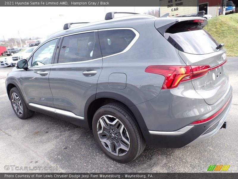 Hampton Gray / Black 2021 Hyundai Santa Fe Limited AWD