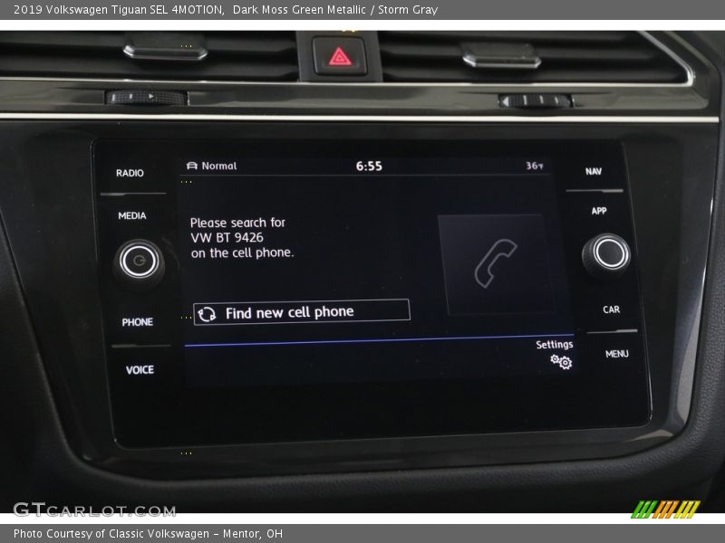 Dark Moss Green Metallic / Storm Gray 2019 Volkswagen Tiguan SEL 4MOTION