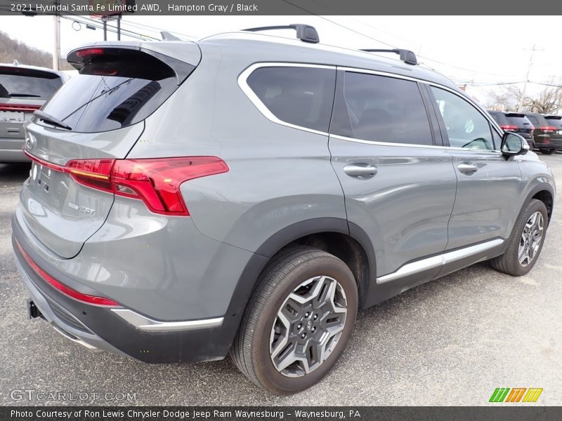 Hampton Gray / Black 2021 Hyundai Santa Fe Limited AWD