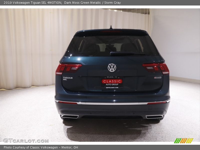 Dark Moss Green Metallic / Storm Gray 2019 Volkswagen Tiguan SEL 4MOTION