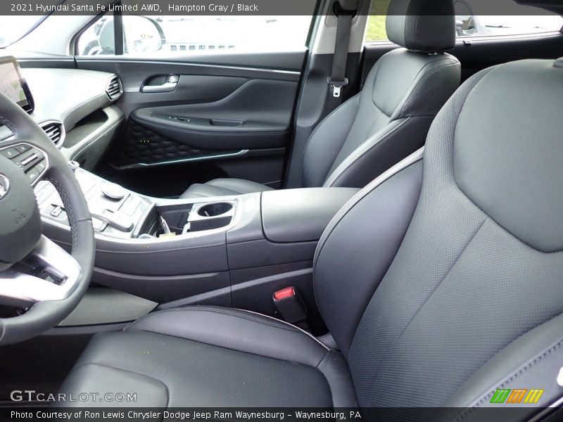 Hampton Gray / Black 2021 Hyundai Santa Fe Limited AWD