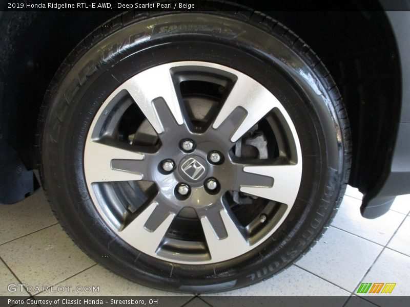 Deep Scarlet Pearl / Beige 2019 Honda Ridgeline RTL-E AWD