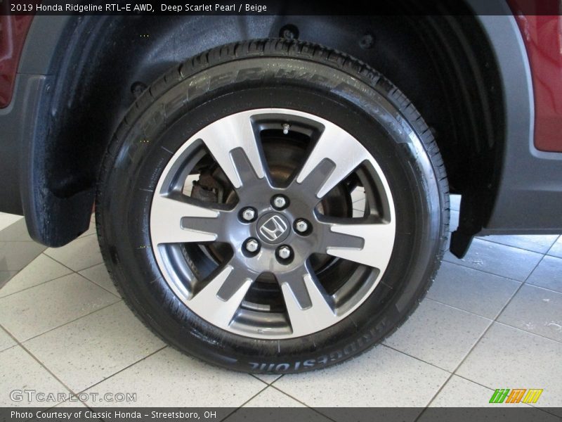 Deep Scarlet Pearl / Beige 2019 Honda Ridgeline RTL-E AWD