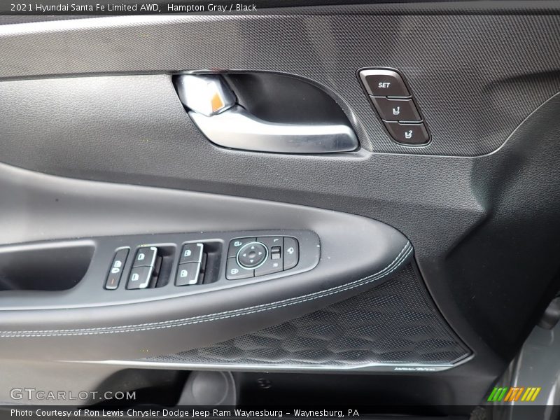 Hampton Gray / Black 2021 Hyundai Santa Fe Limited AWD