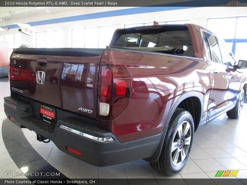 Deep Scarlet Pearl / Beige 2019 Honda Ridgeline RTL-E AWD