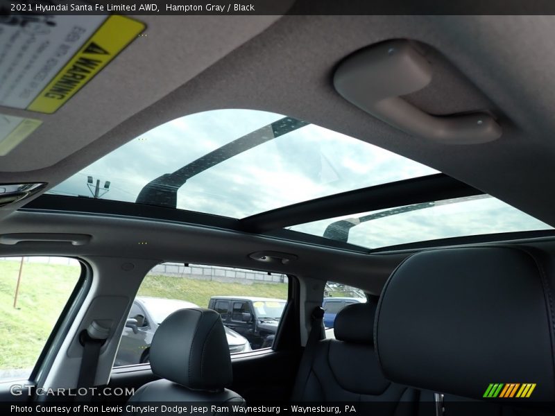 Hampton Gray / Black 2021 Hyundai Santa Fe Limited AWD