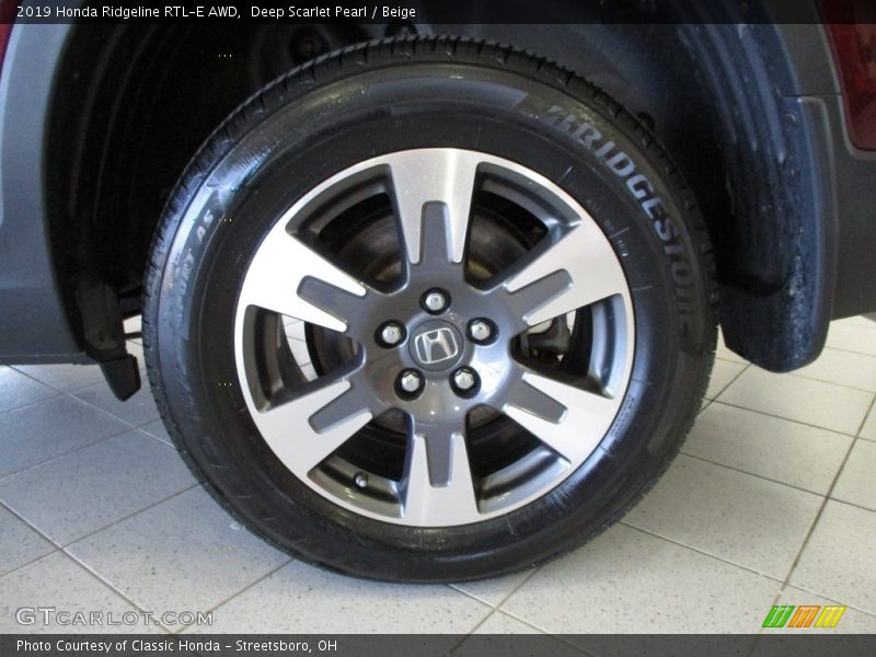 Deep Scarlet Pearl / Beige 2019 Honda Ridgeline RTL-E AWD