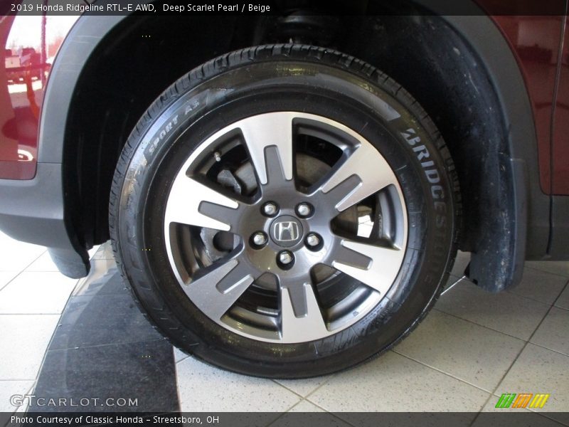 Deep Scarlet Pearl / Beige 2019 Honda Ridgeline RTL-E AWD