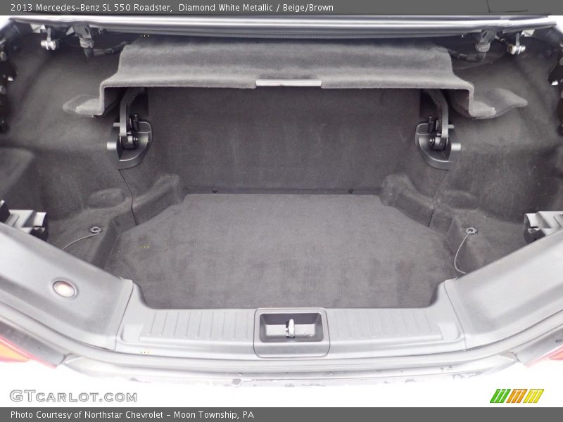 Diamond White Metallic / Beige/Brown 2013 Mercedes-Benz SL 550 Roadster