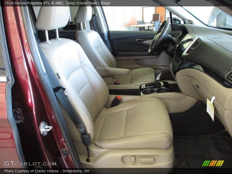 Deep Scarlet Pearl / Beige 2019 Honda Ridgeline RTL-E AWD