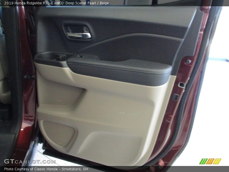 Deep Scarlet Pearl / Beige 2019 Honda Ridgeline RTL-E AWD