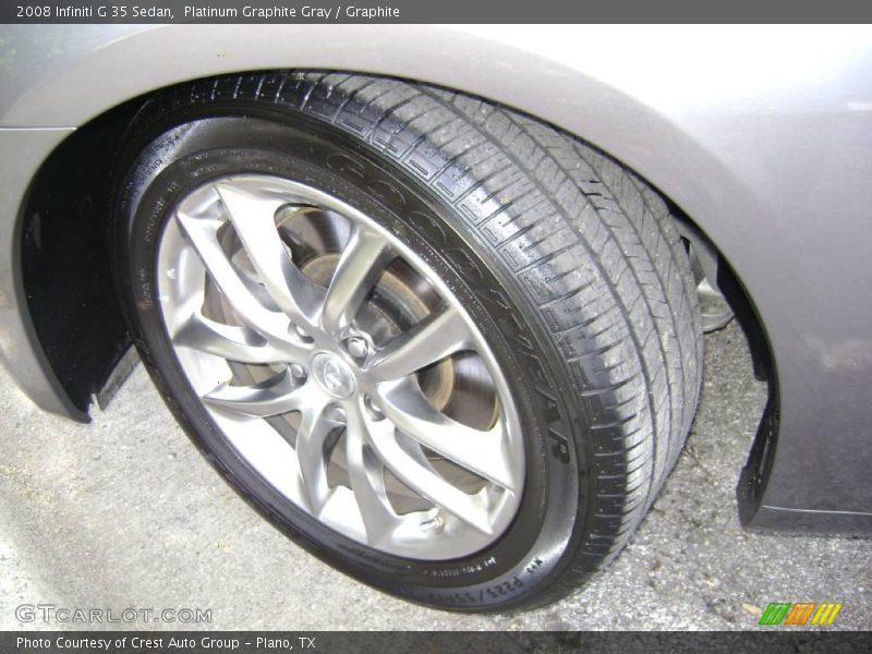 Platinum Graphite Gray / Graphite 2008 Infiniti G 35 Sedan