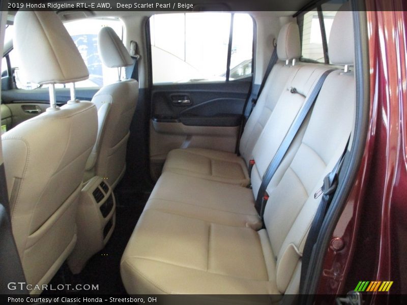 Deep Scarlet Pearl / Beige 2019 Honda Ridgeline RTL-E AWD