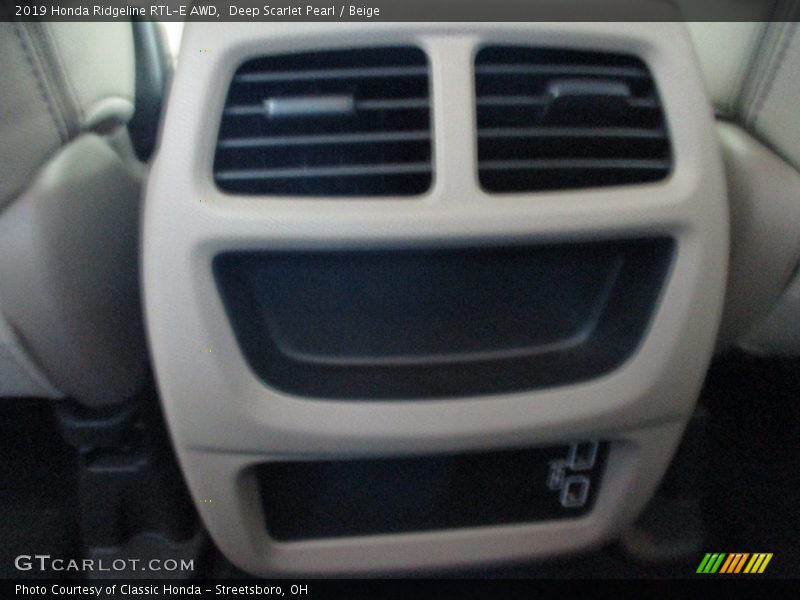 Deep Scarlet Pearl / Beige 2019 Honda Ridgeline RTL-E AWD