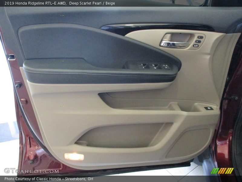 Deep Scarlet Pearl / Beige 2019 Honda Ridgeline RTL-E AWD