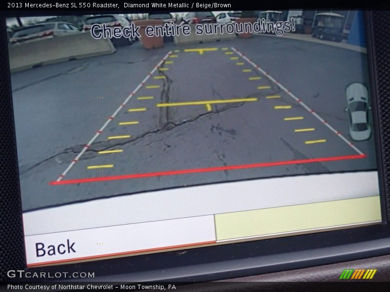 Diamond White Metallic / Beige/Brown 2013 Mercedes-Benz SL 550 Roadster