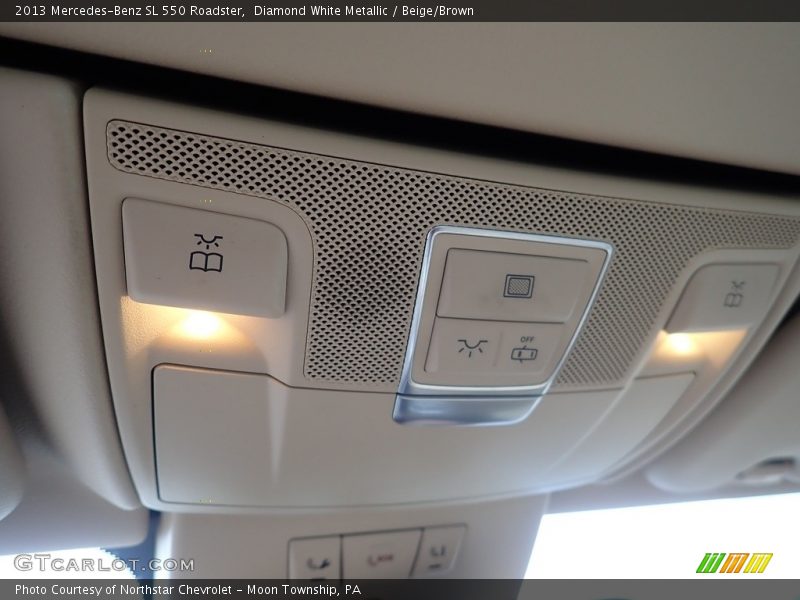 Diamond White Metallic / Beige/Brown 2013 Mercedes-Benz SL 550 Roadster