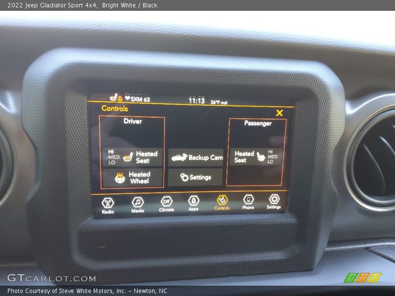 Bright White / Black 2022 Jeep Gladiator Sport 4x4