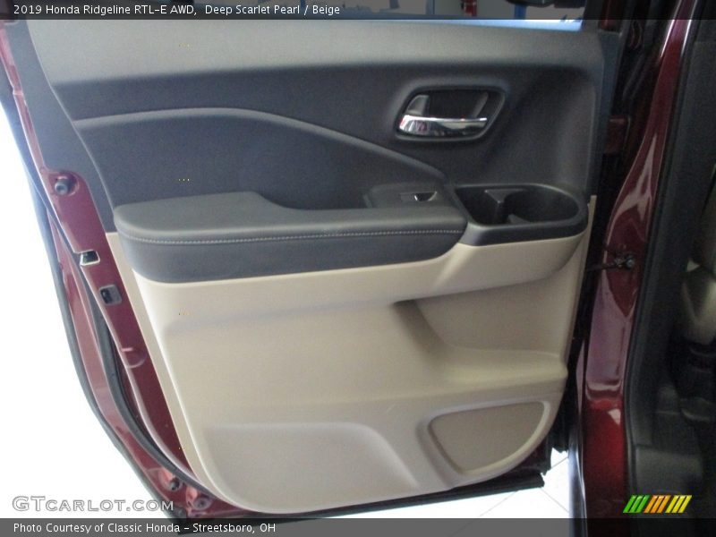 Deep Scarlet Pearl / Beige 2019 Honda Ridgeline RTL-E AWD