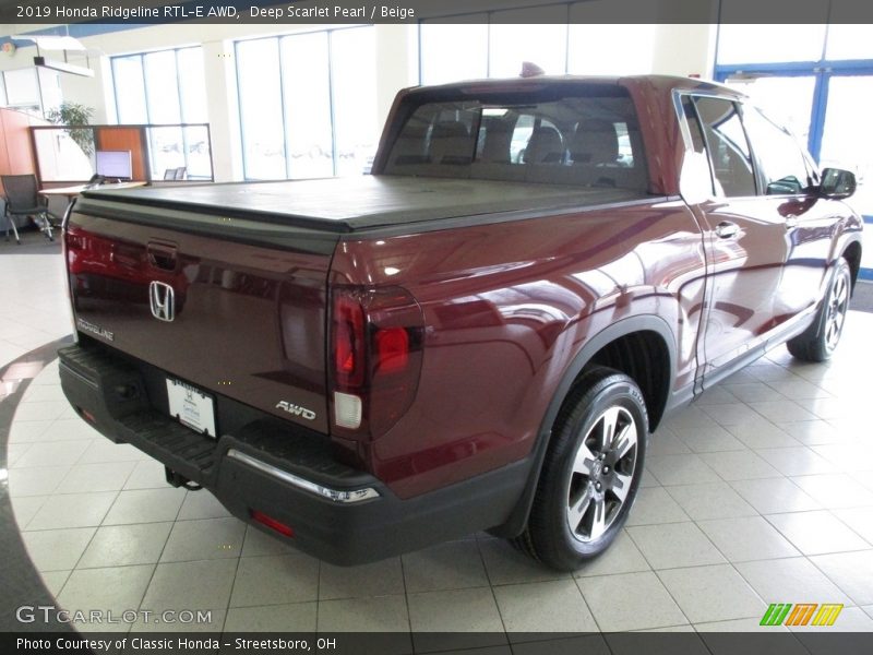 Deep Scarlet Pearl / Beige 2019 Honda Ridgeline RTL-E AWD
